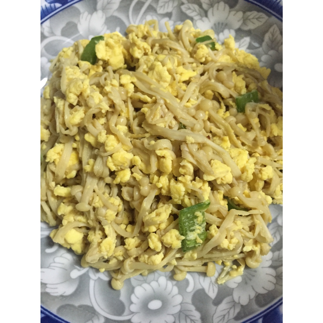 金针菇炒蛋