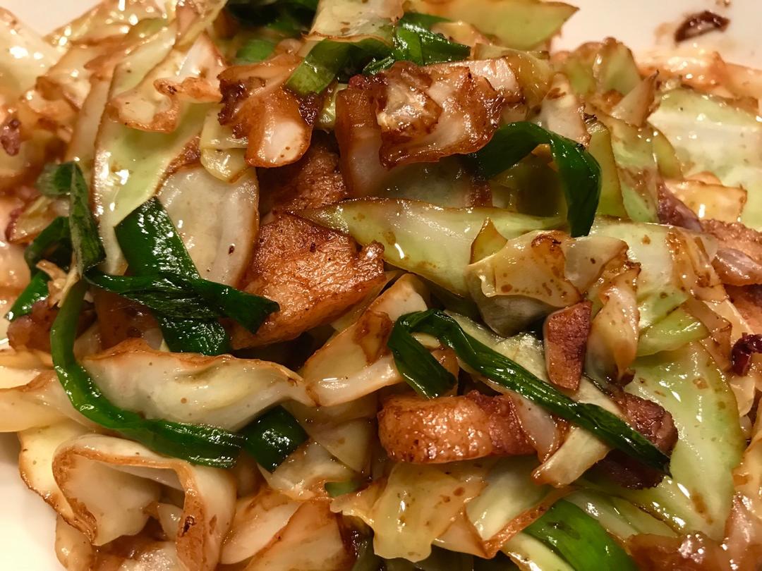 圆白菜回锅肉