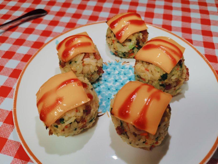 芝士就是力量【芝士肉松小饭团】