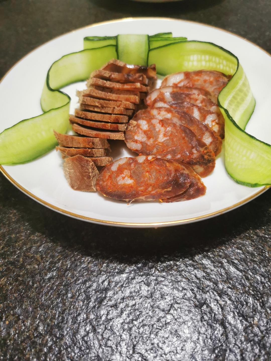 万能摆盘，黄瓜蝴蝶结