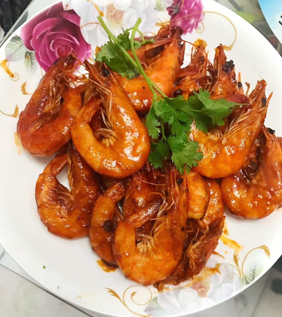 芮妈0302做的油焖大虾