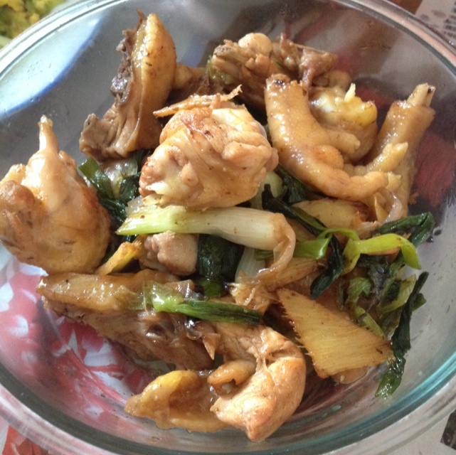 姜葱炒鸡