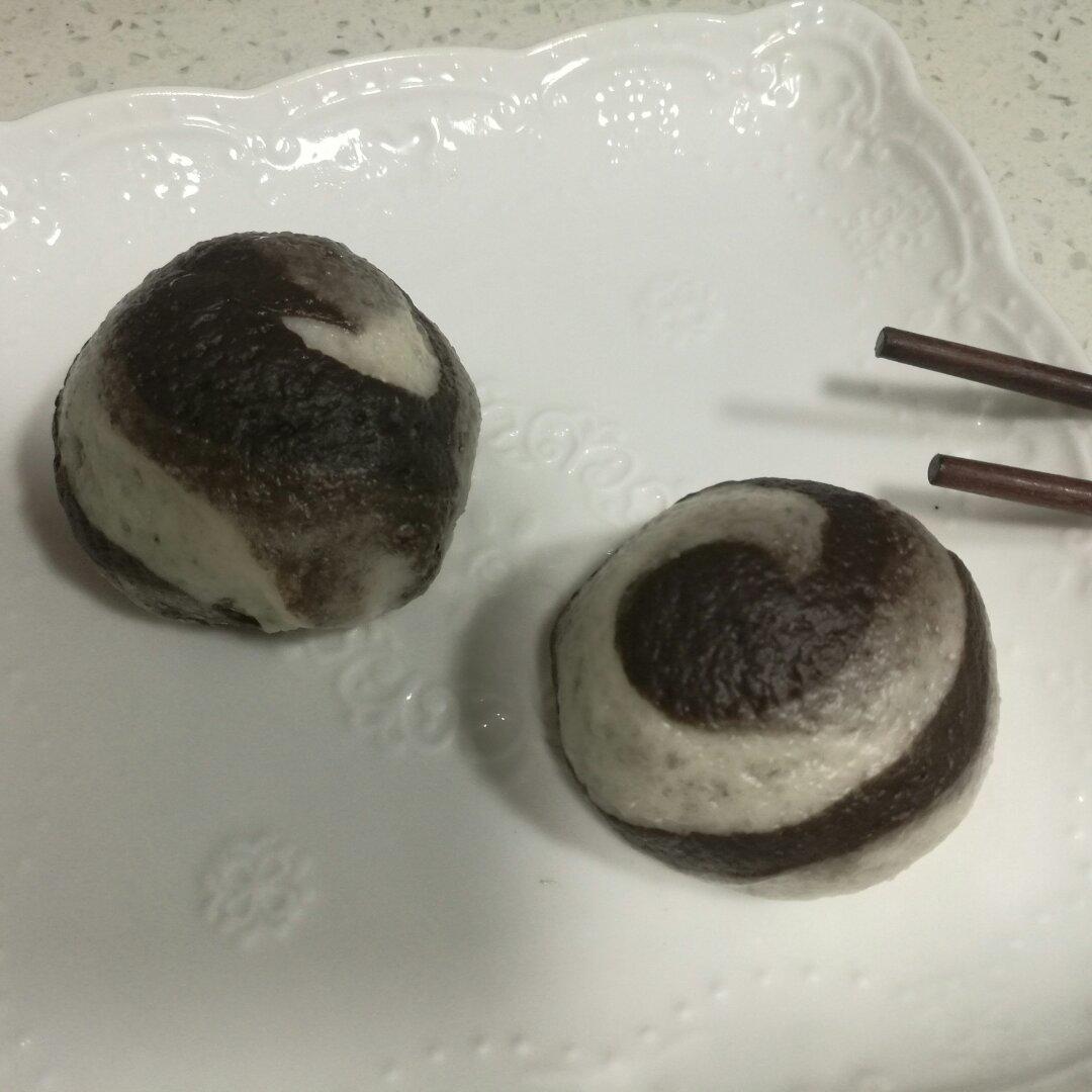 紫薯、南瓜螺旋馒头