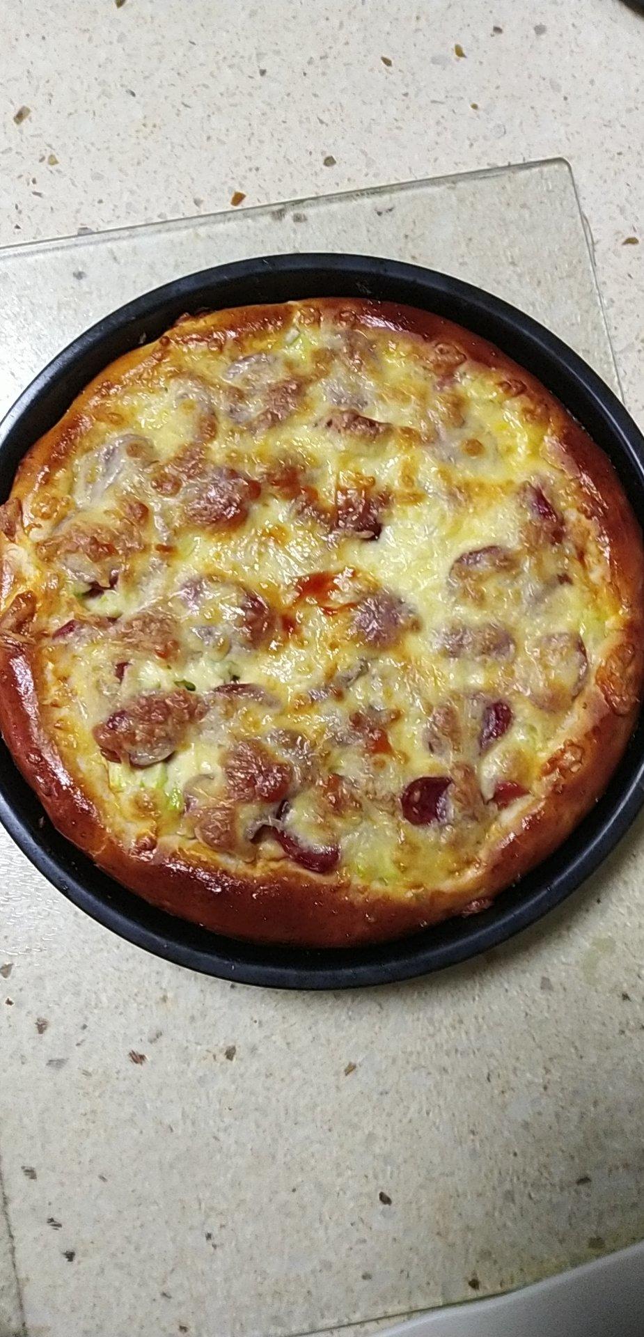 🍕单手披萨｜卡卡爸·教小白｜第一张披萨