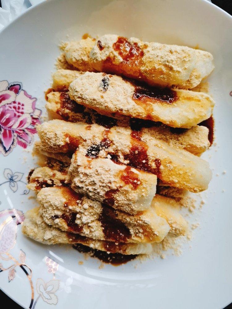 快手版红糖糍粑-简单速度快要求低孩子都能做