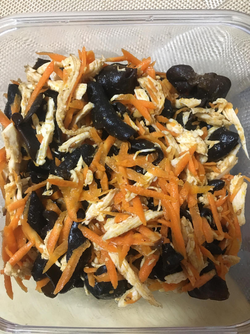 减脂健身｜凉拌手撕鸡丝（香辣&麻油版）