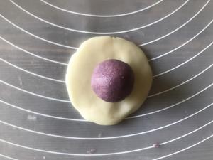 春天里～浪漫紫薯桃花酥的做法 步骤9