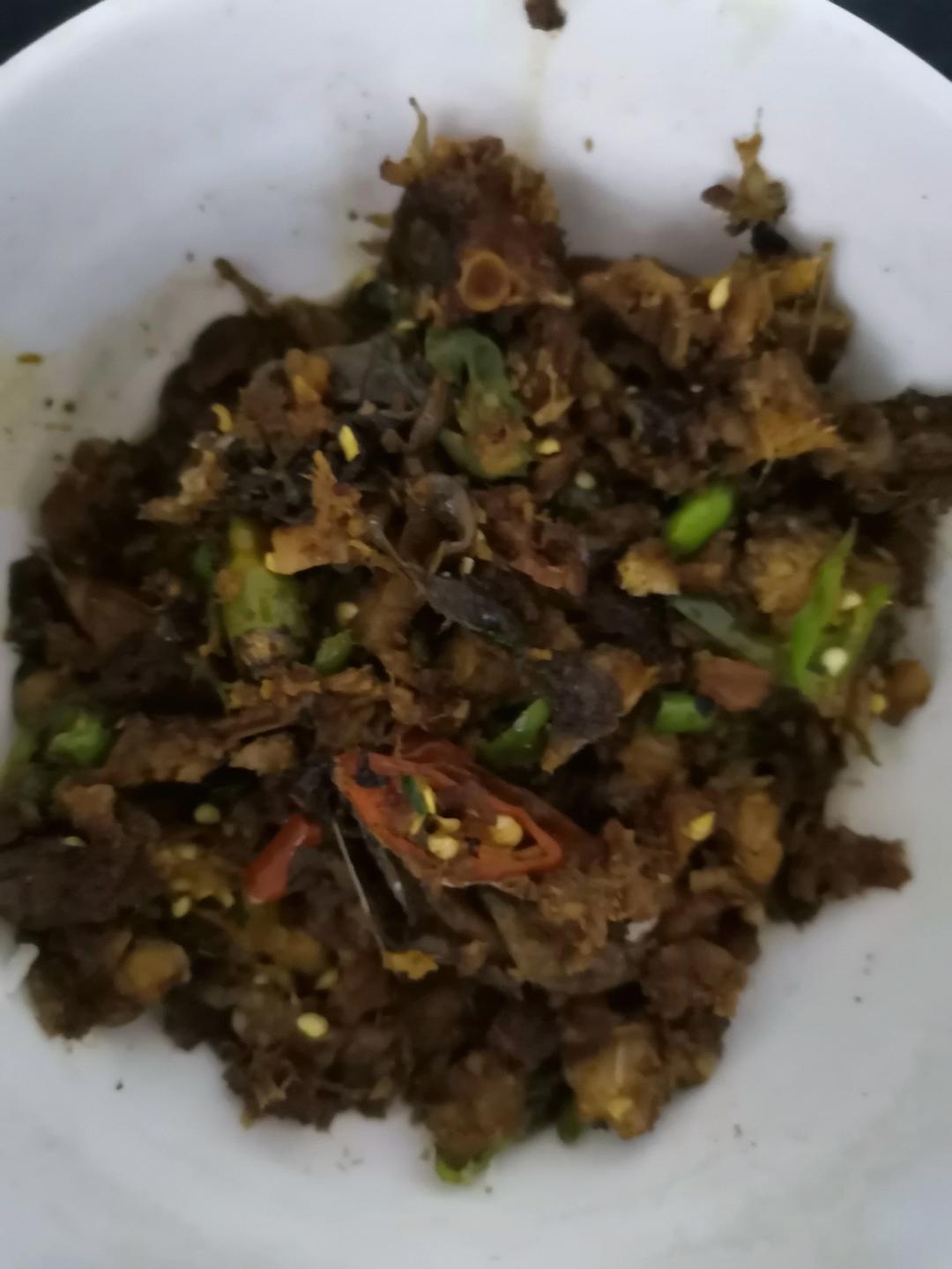 烧干鱼块