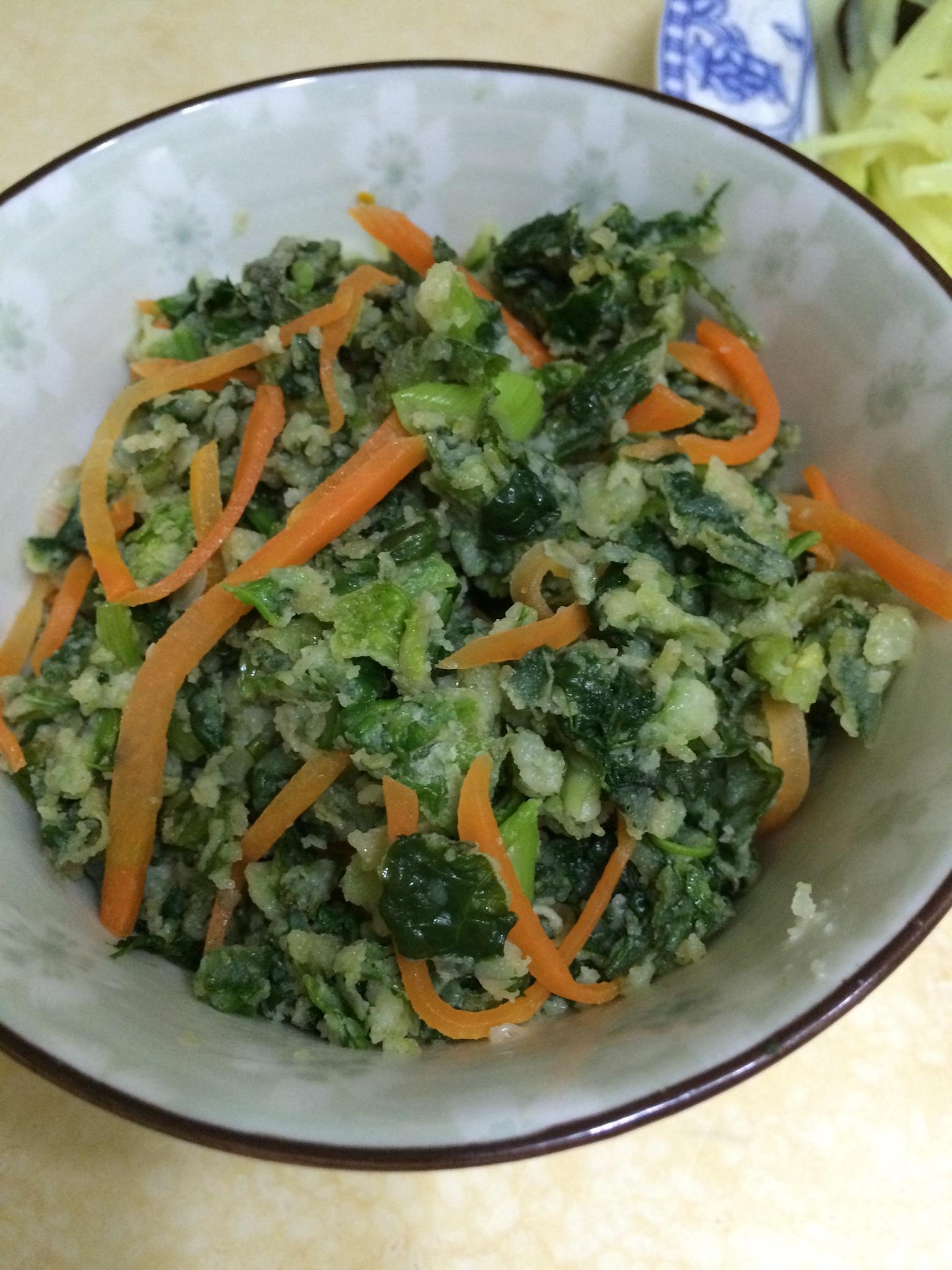 菜饭合一的粉蒸蔬菜，健康哦的做法 步骤6