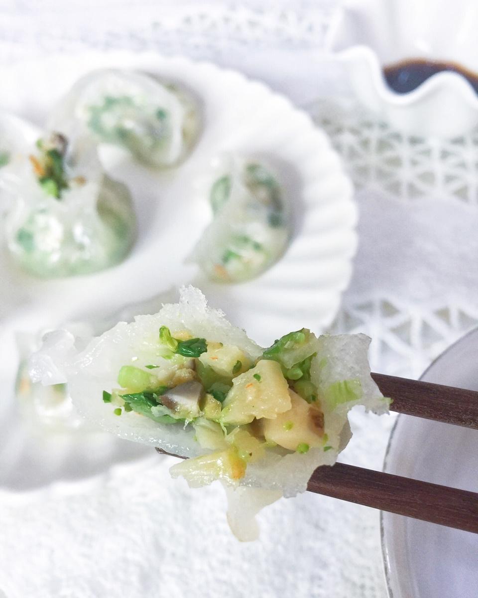 鲜虾青菜水晶饺【曼食慢语】