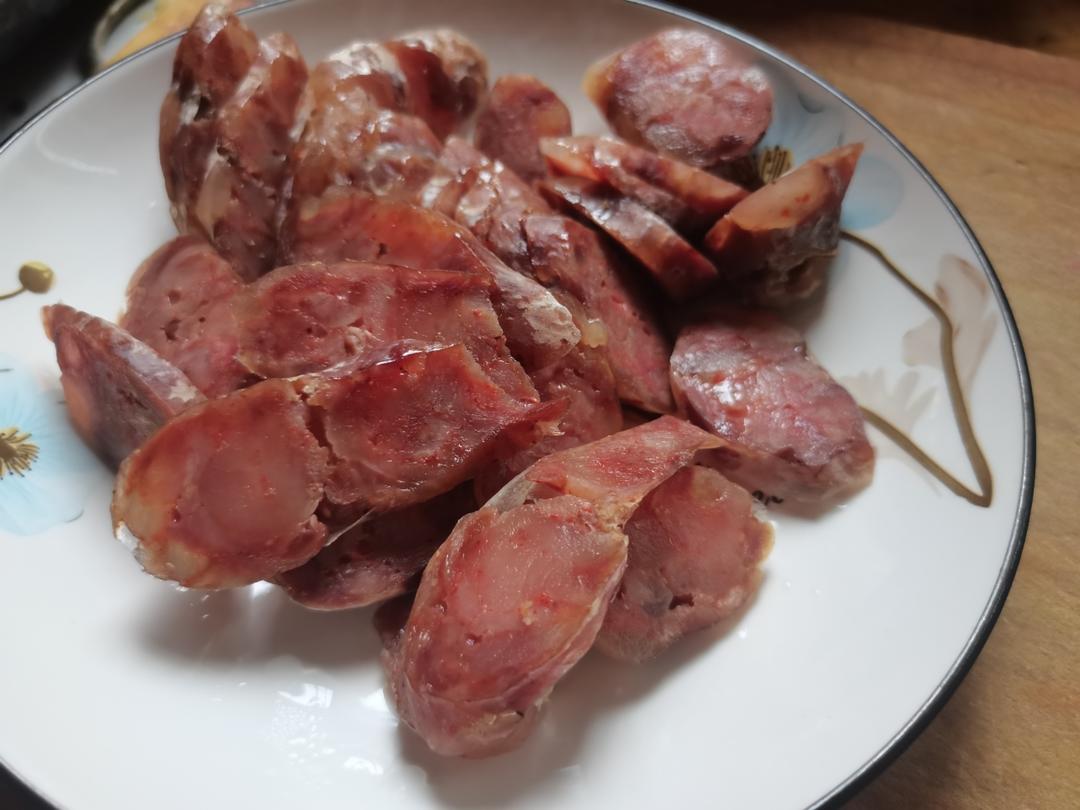 自制川味腊肠，五香腊肠。