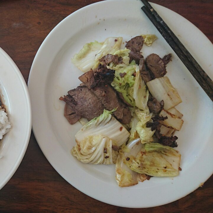 白菜炒肉