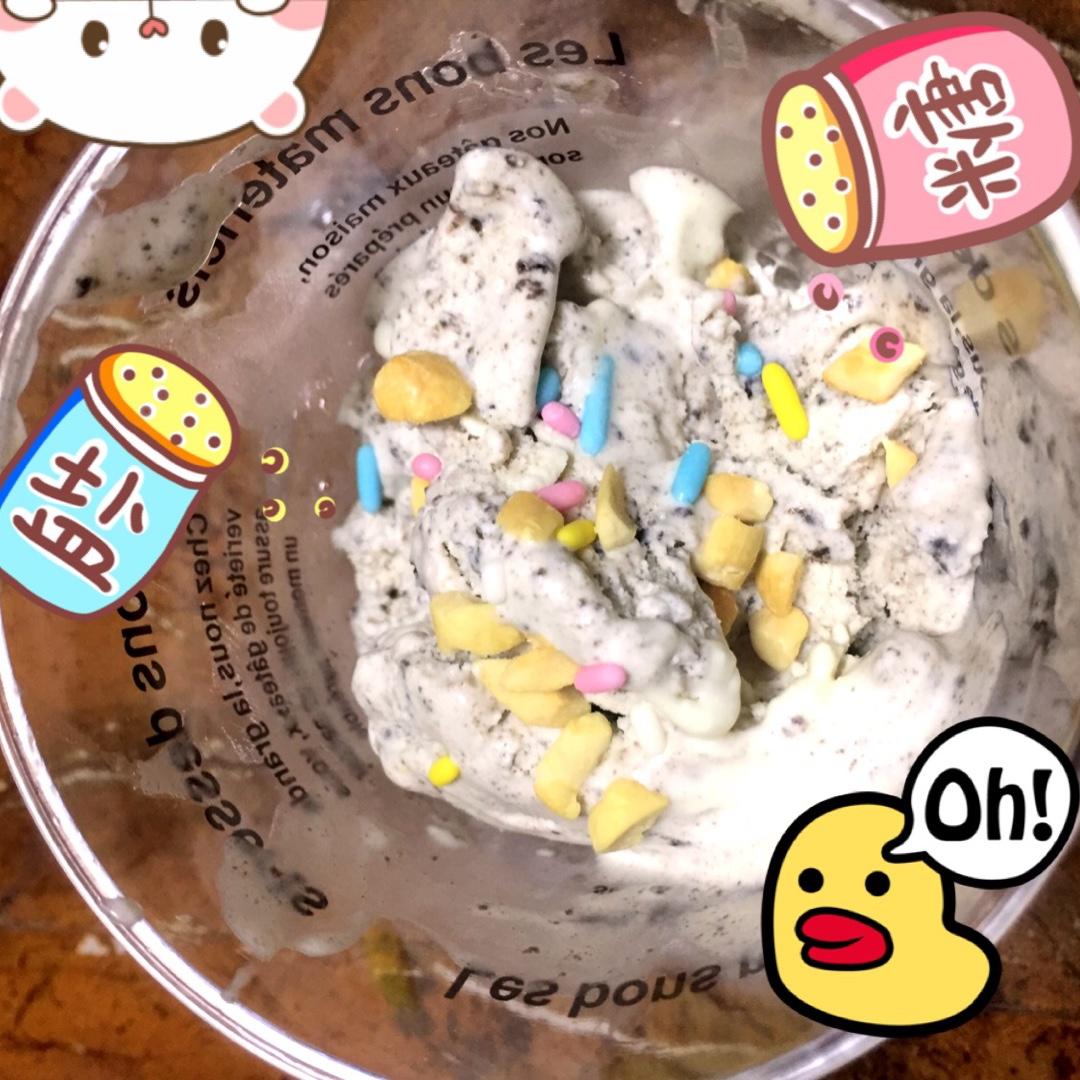牛奶奥利奥冰淇淋                 (面包机冰淇淋版)