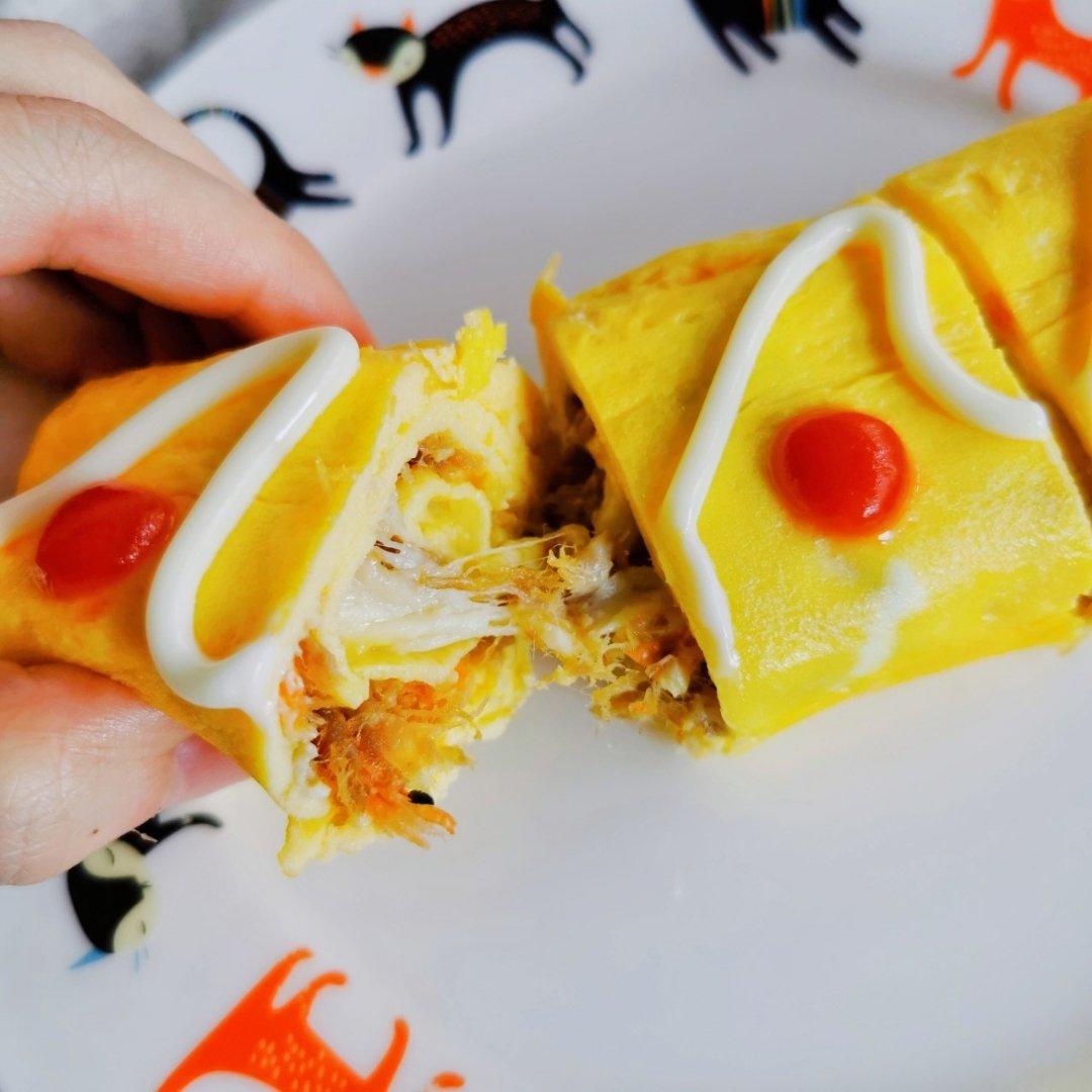 爆浆芝士肉松鸡蛋卷（玉子烧）