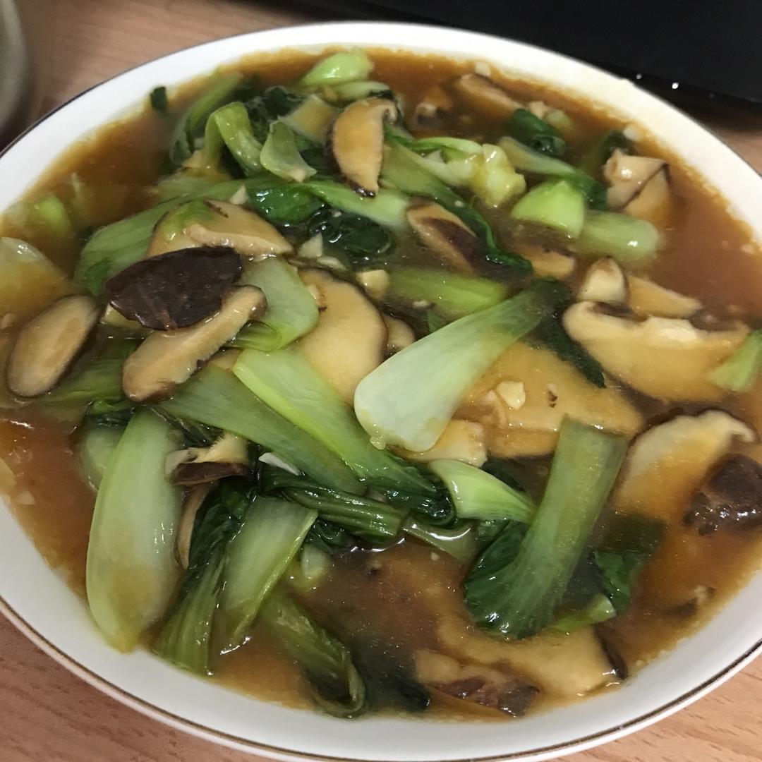蚝油香菇上海青