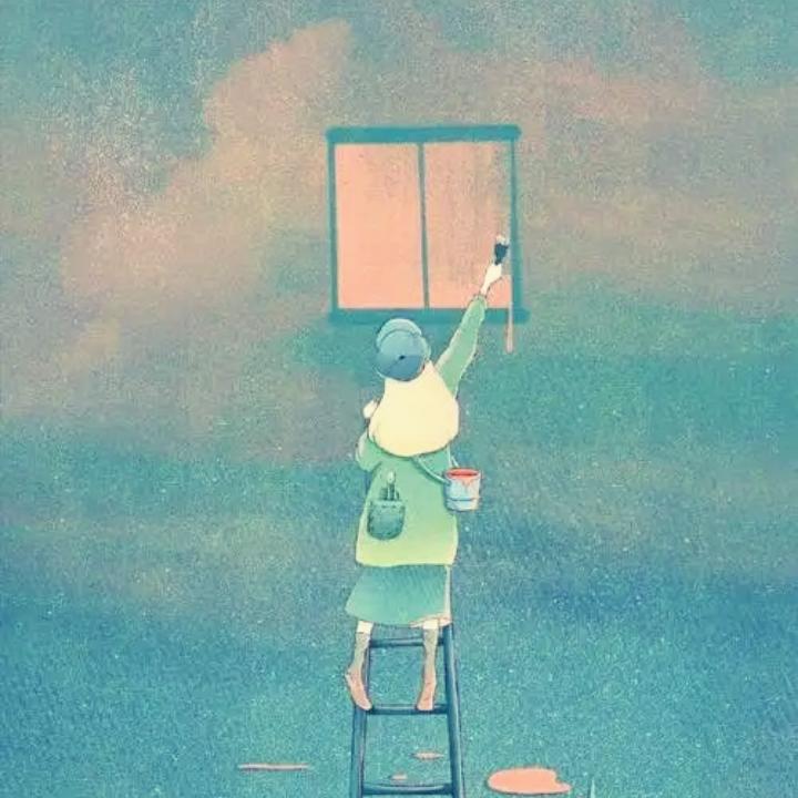 窗前的点点