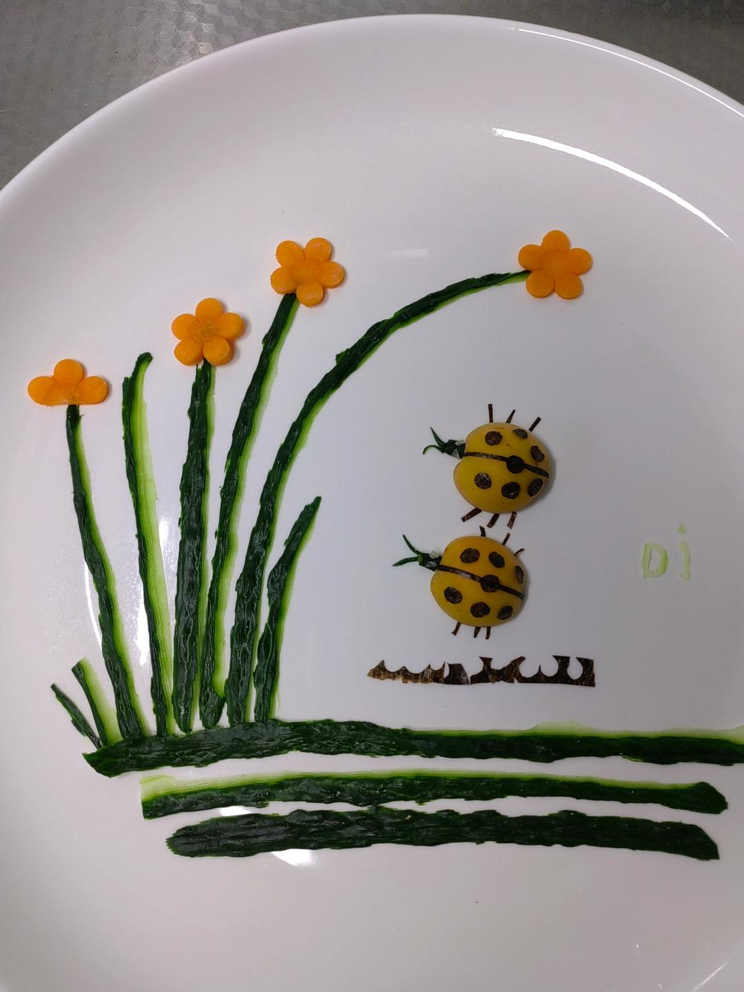 七星瓢虫🐞水果摆盘（杏）