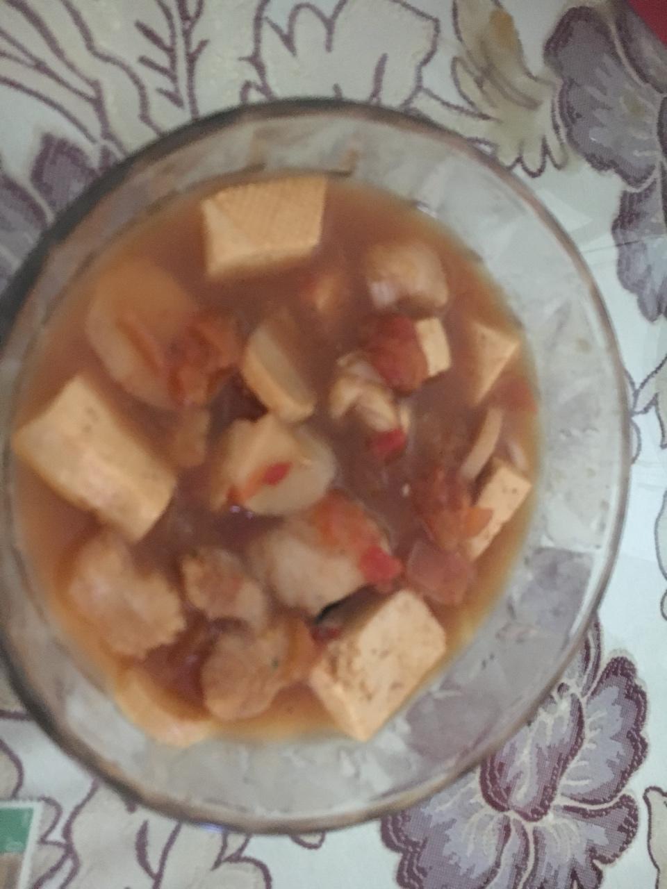 龙利鱼豆腐煲