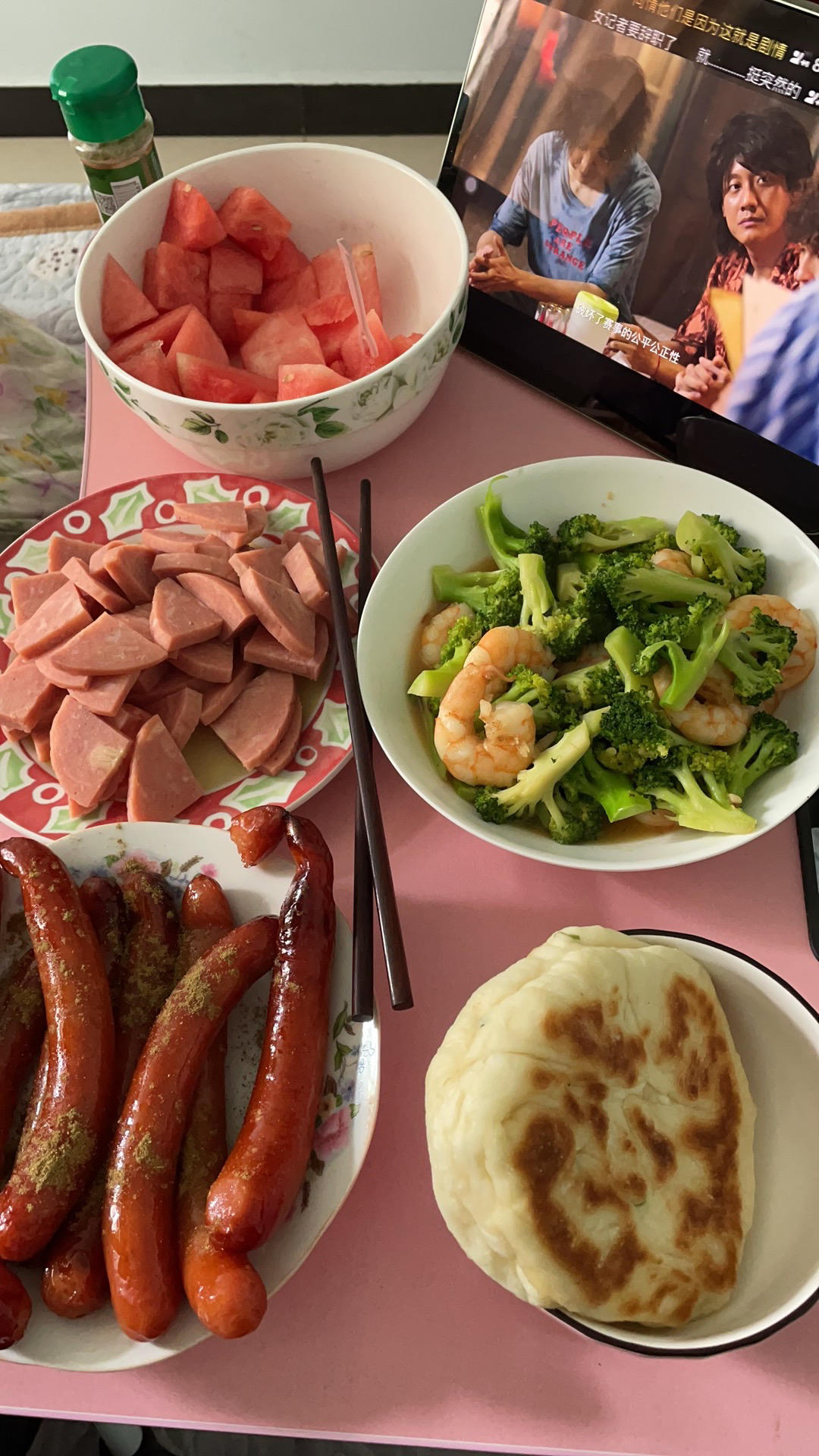 挑战100道家常菜｜半荤｜西兰花炒虾仁