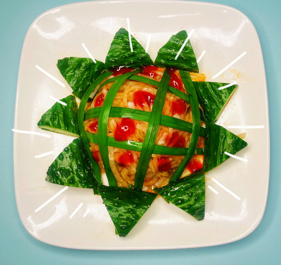 凉拌萝卜丝清爽解腻高颜值