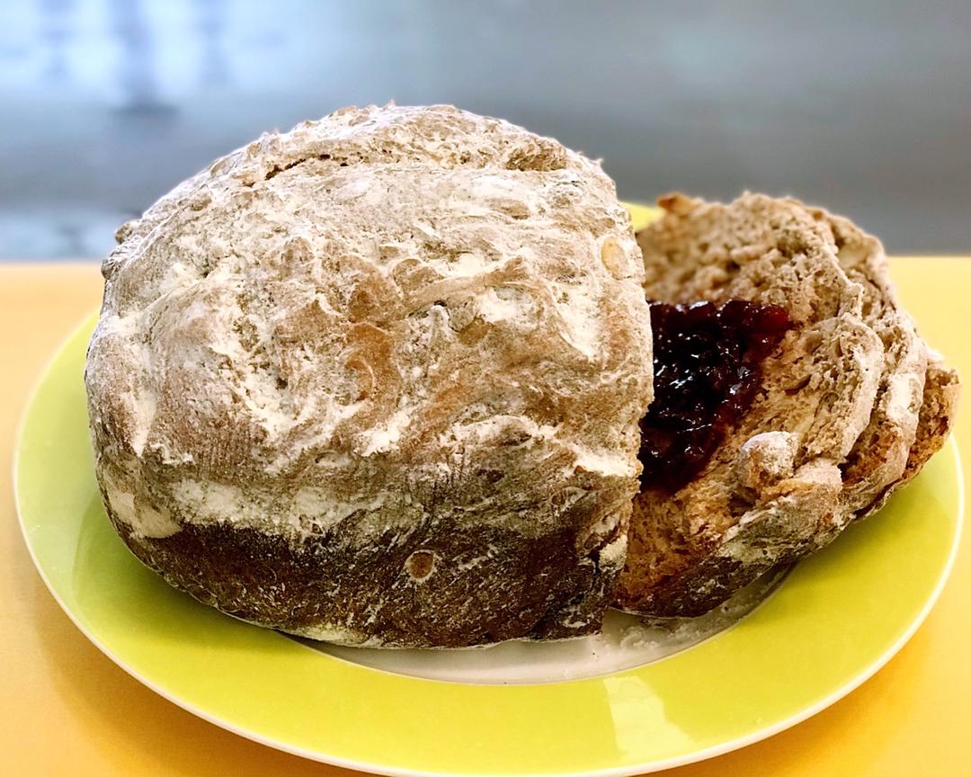 果仁面包 面包机免水配方的做法