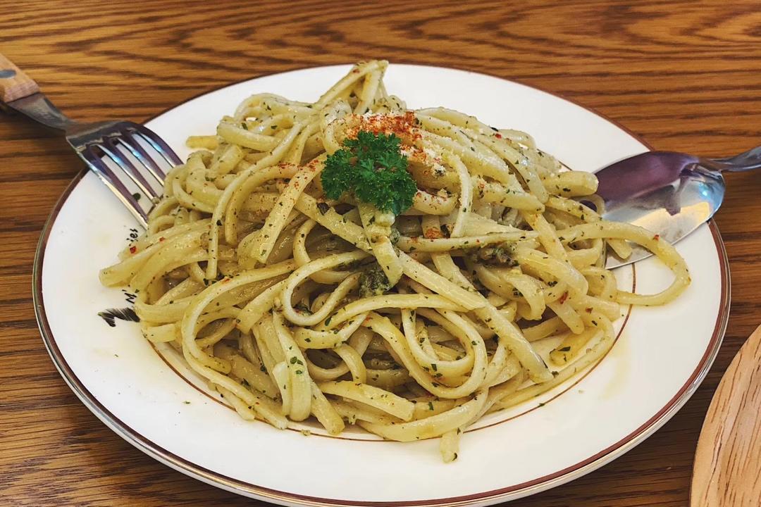 自制新鲜Pesto 传统罗勒松仁青酱意面酱