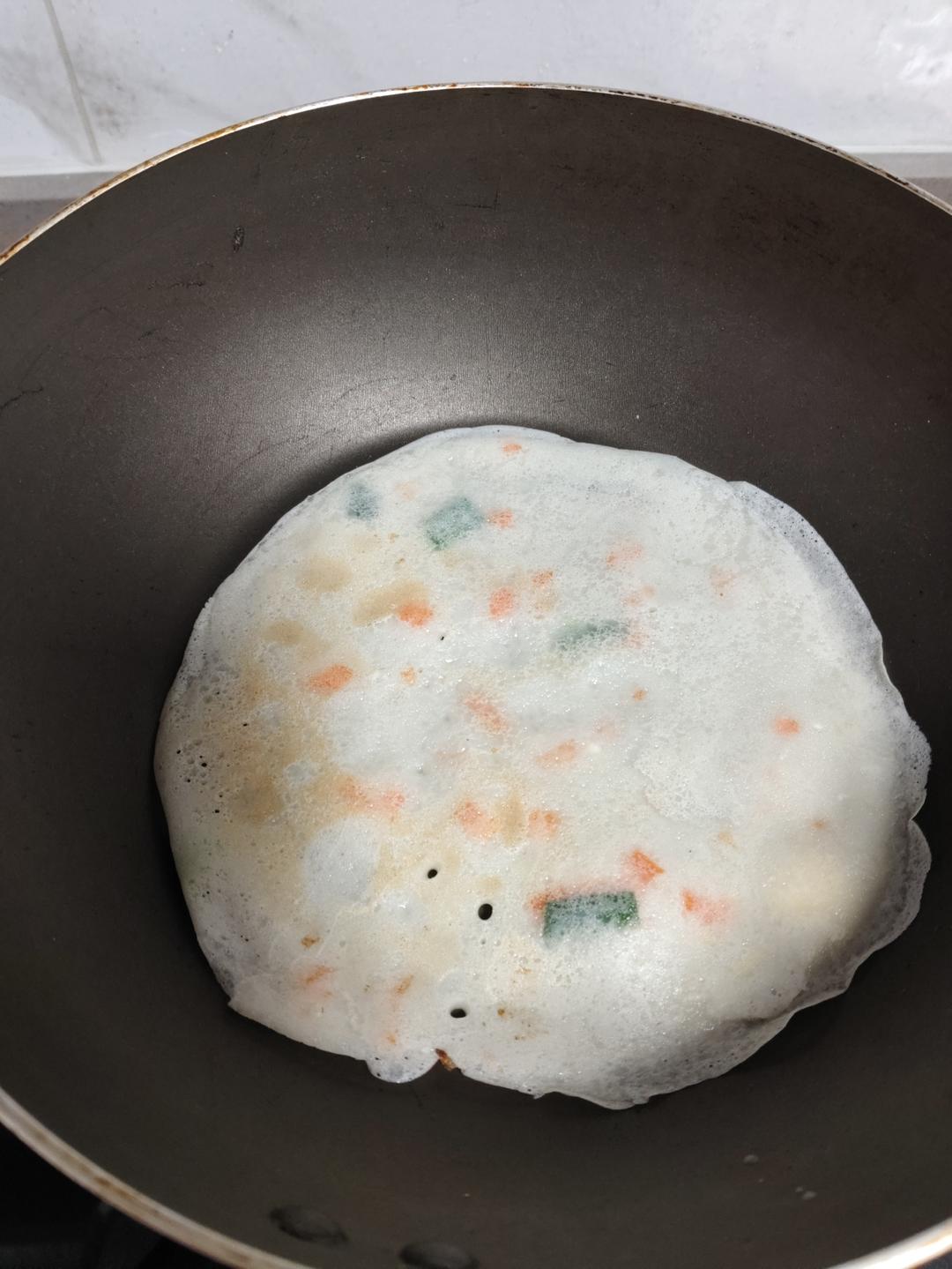 简单快手蔬菜鸡蛋煎饼