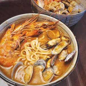 杨大厨的龙虾海鲜沙茶面的做法 步骤8