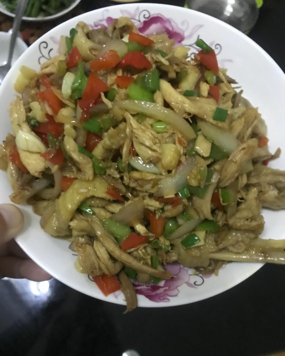葱香手撕鸡