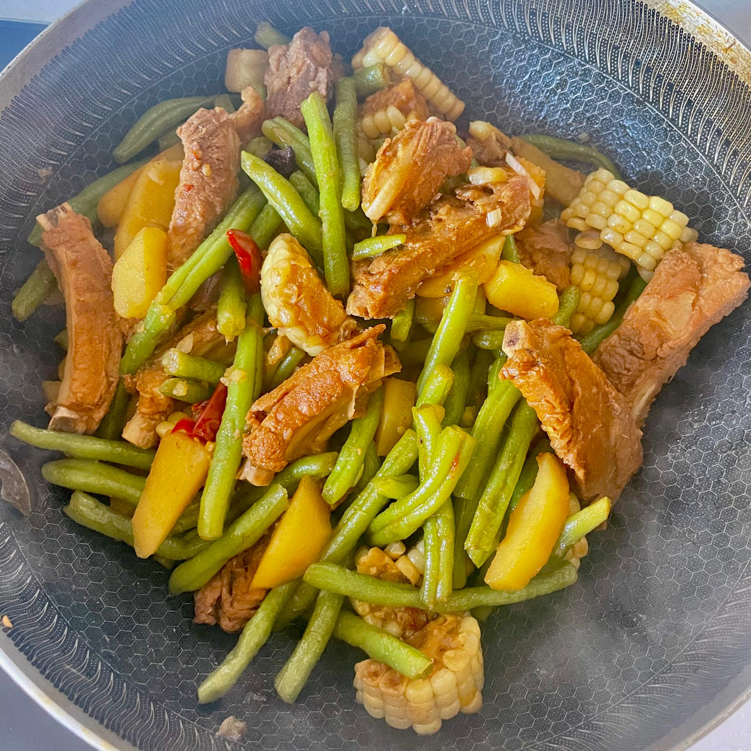 排骨炖豆角