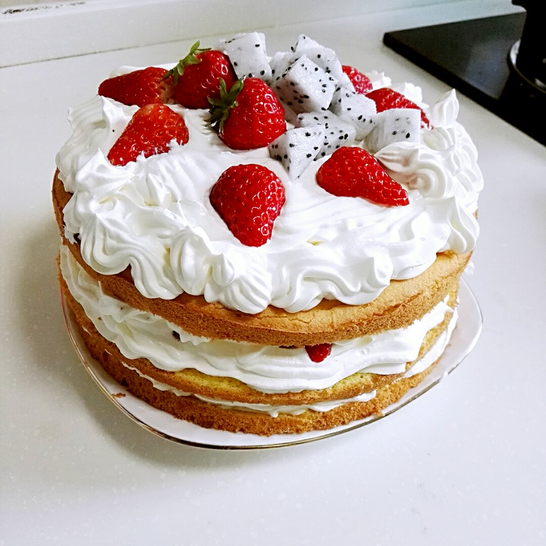 草莓裸蛋糕—八寸