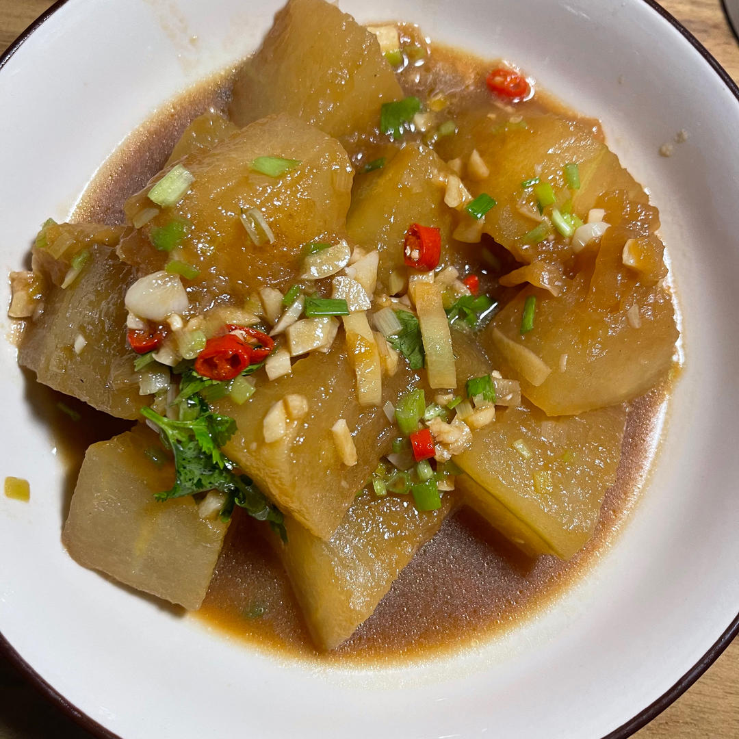 红烧煎冬瓜～比肉还好吃（我造谣）