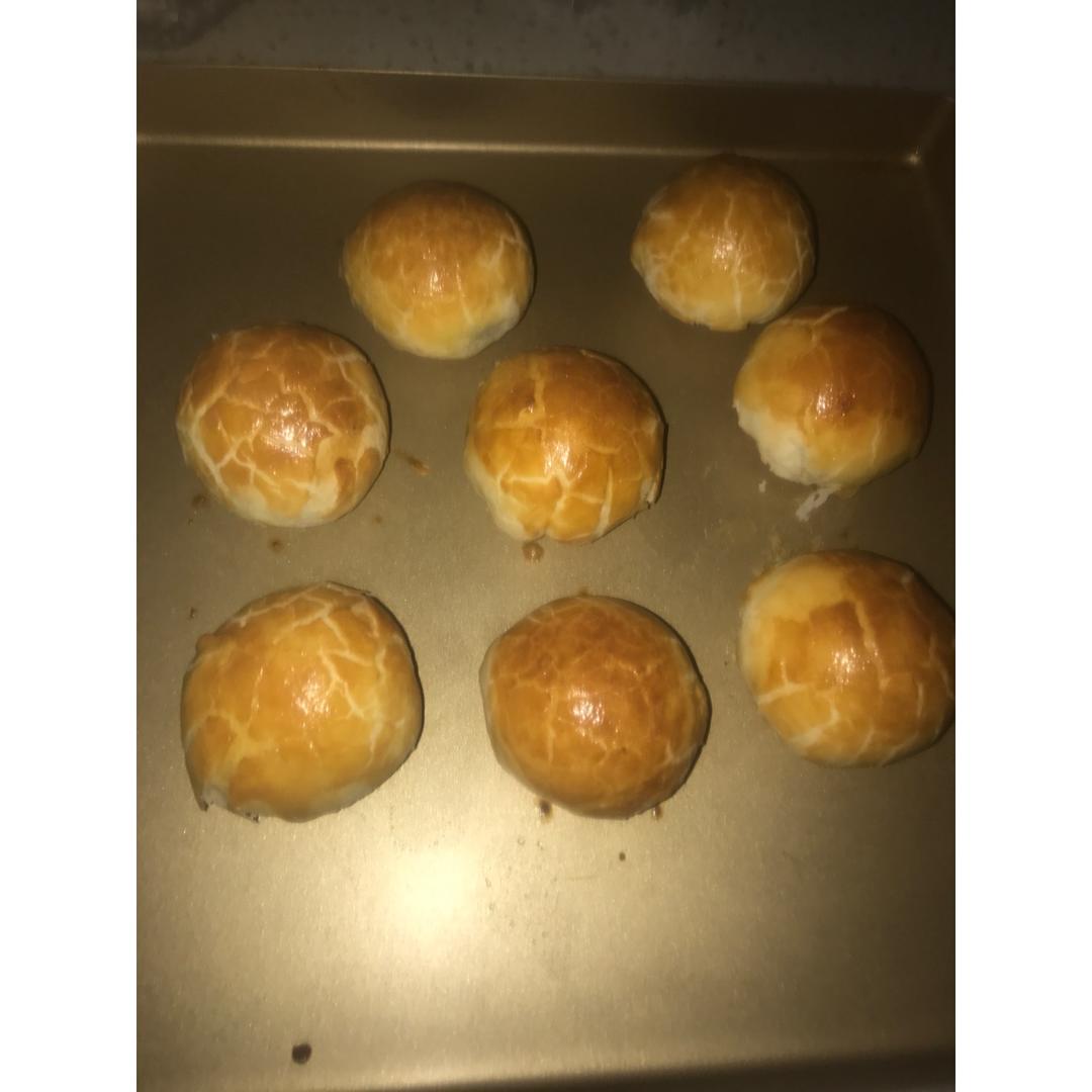 蛋黄酥~紫薯、抹茶、原味~花好月圆，中秋快乐~内附一次做六色蛋黄酥方法~
