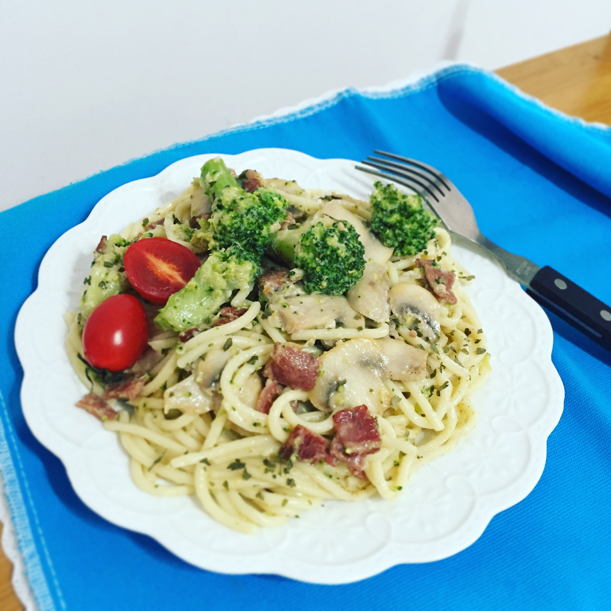 奶油培根意大利面（spaghetti）