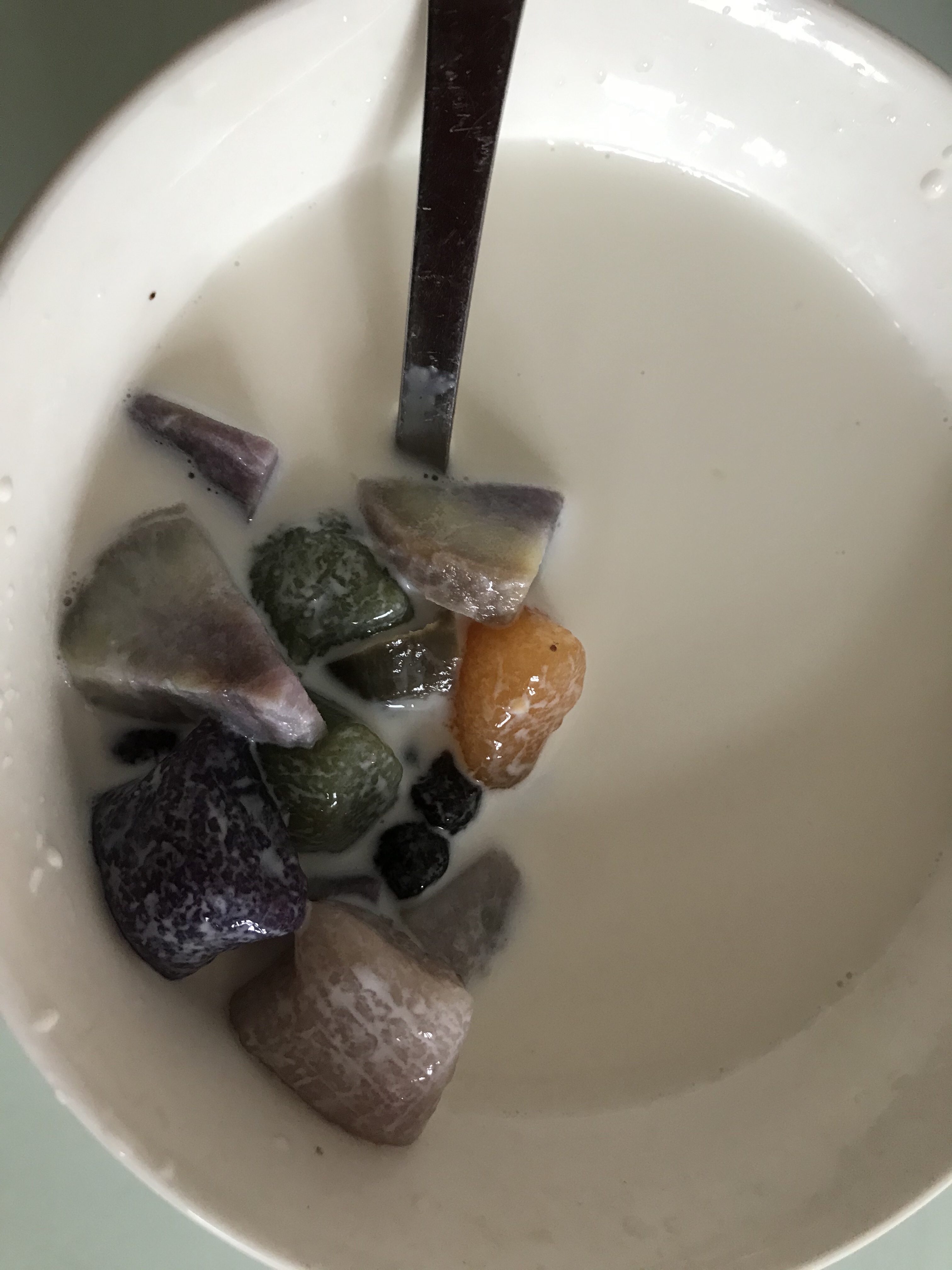 蜜豆芋圆牛奶甜品#加珍珠/红薯（百搭）的做法 步骤5