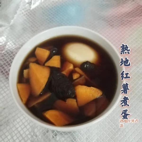 提气补血熟地鸡蛋糖水