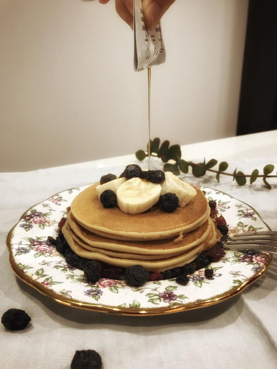 【减脂早餐】无油香蕉松饼（超简单）