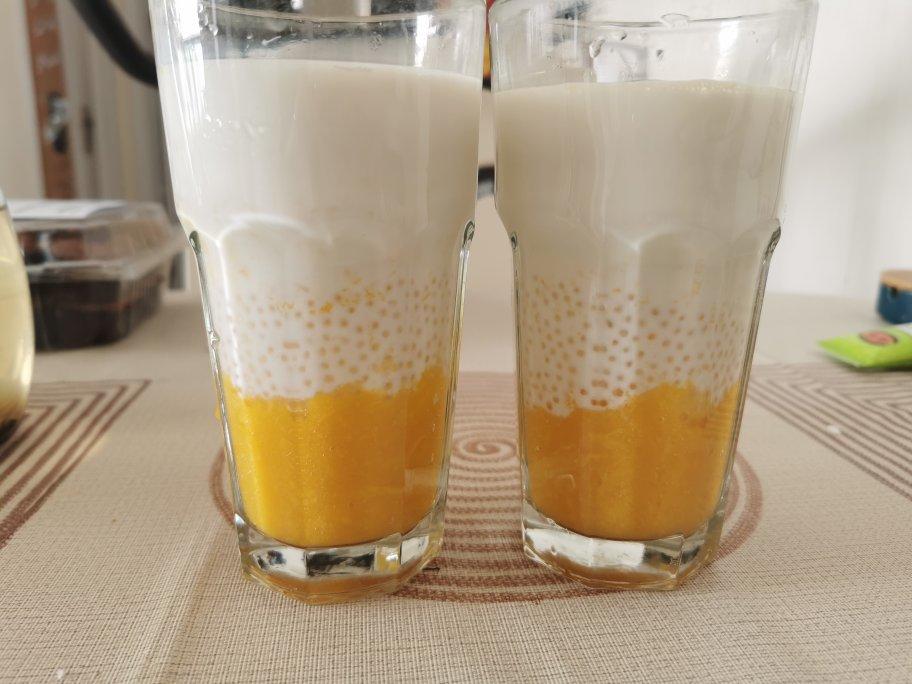 港式甜品——杨枝甘露(芒果西米露)附芒果花切法