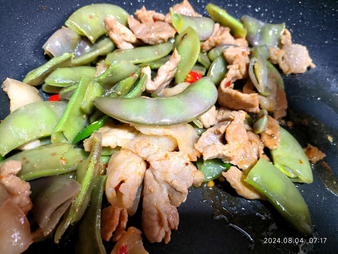 扁豆炒肉片