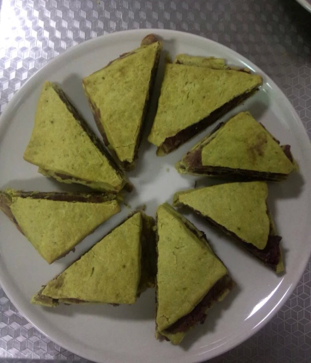 抹茶红豆沙千层司康
