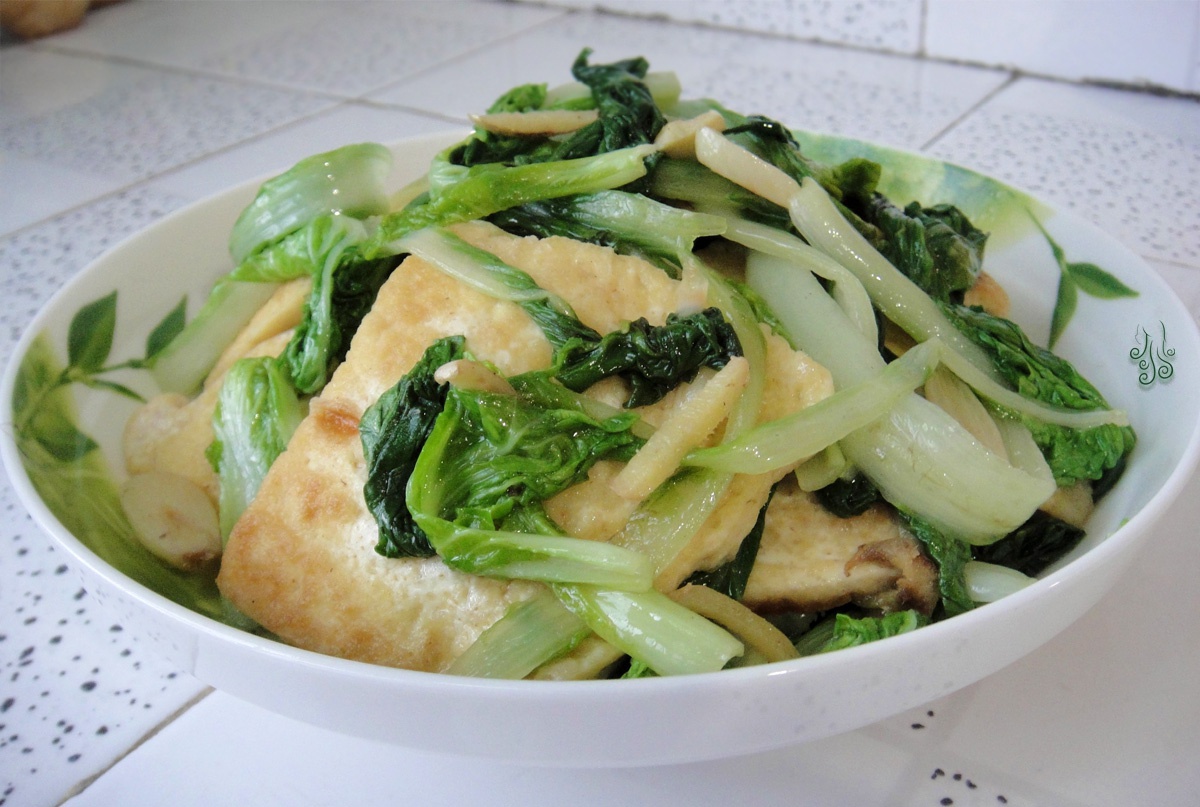 小白菜炒豆腐
