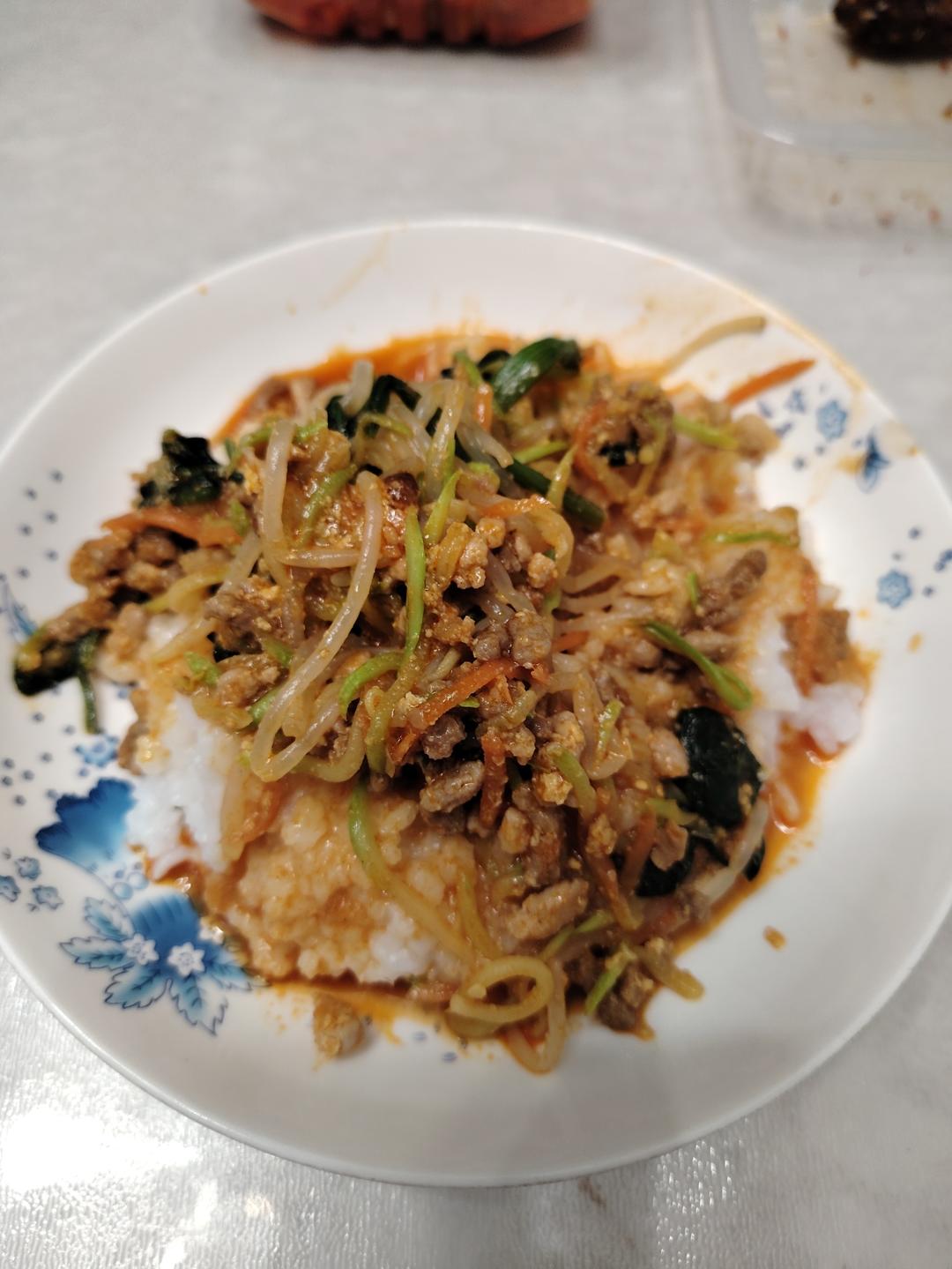 🔥日式石锅拌饭（平锅版.料理店快手、美味的秘诀.烧肉汁配方.好吃到泪奔😂）