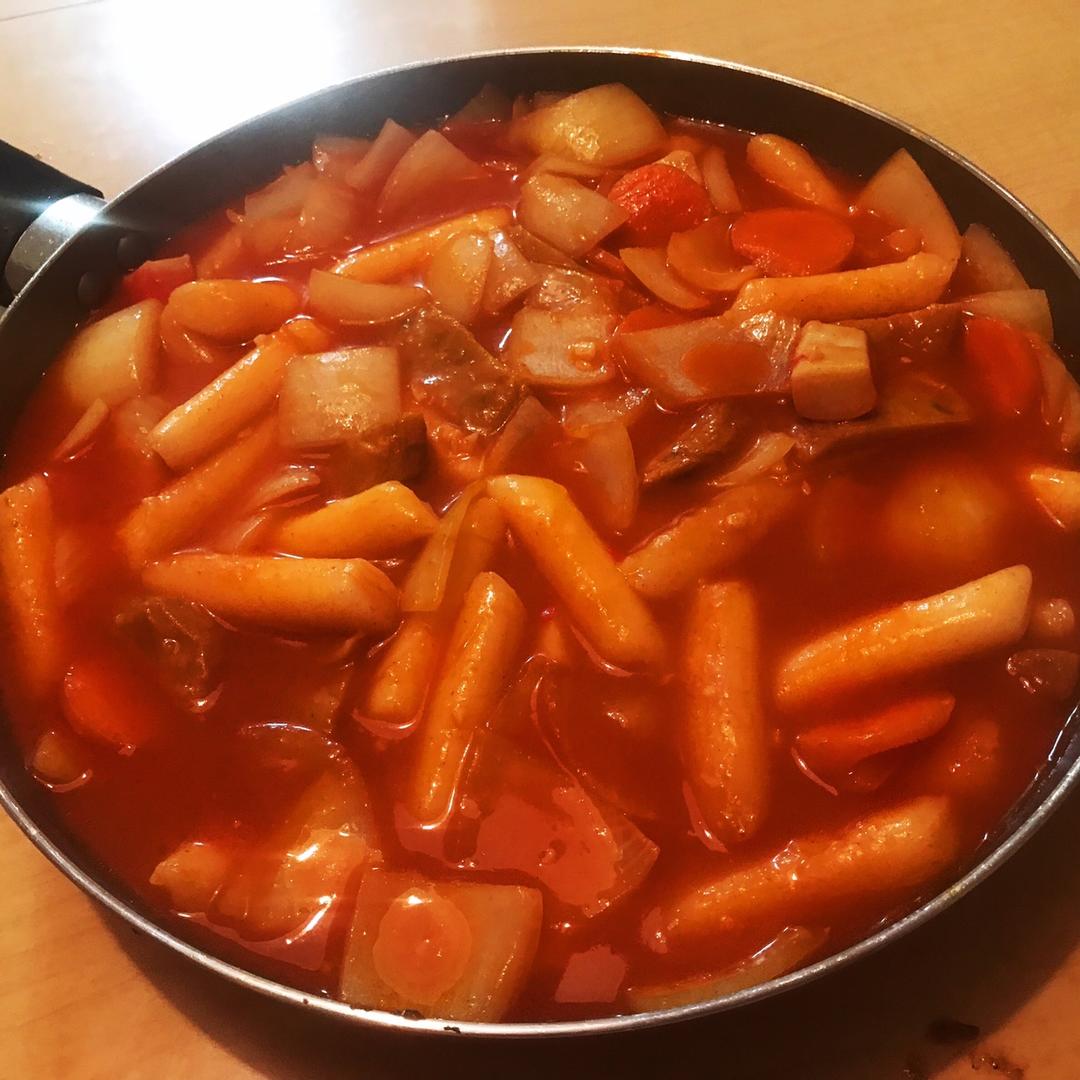 韩式辣炒年糕