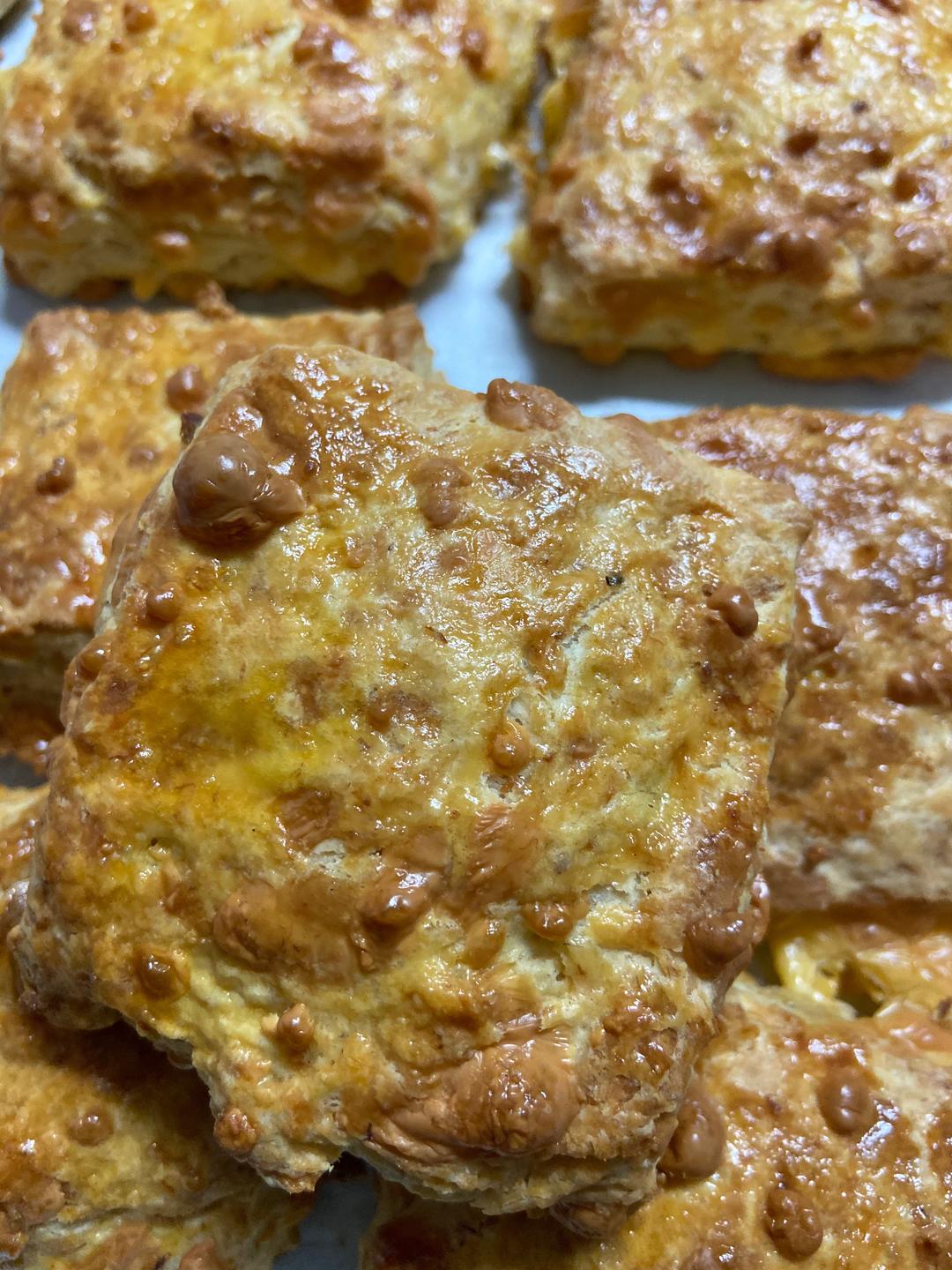 超香的车打奶酪肉松司康的做法