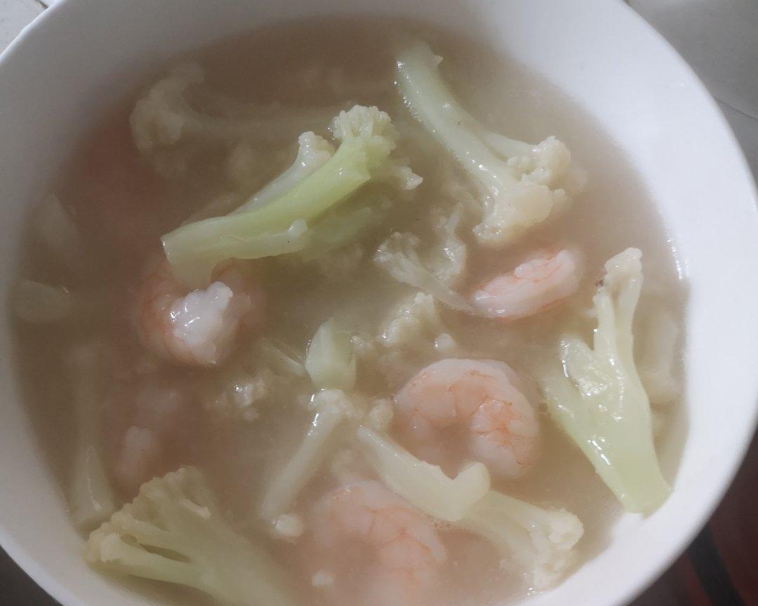 花菜虾仁羹的做法