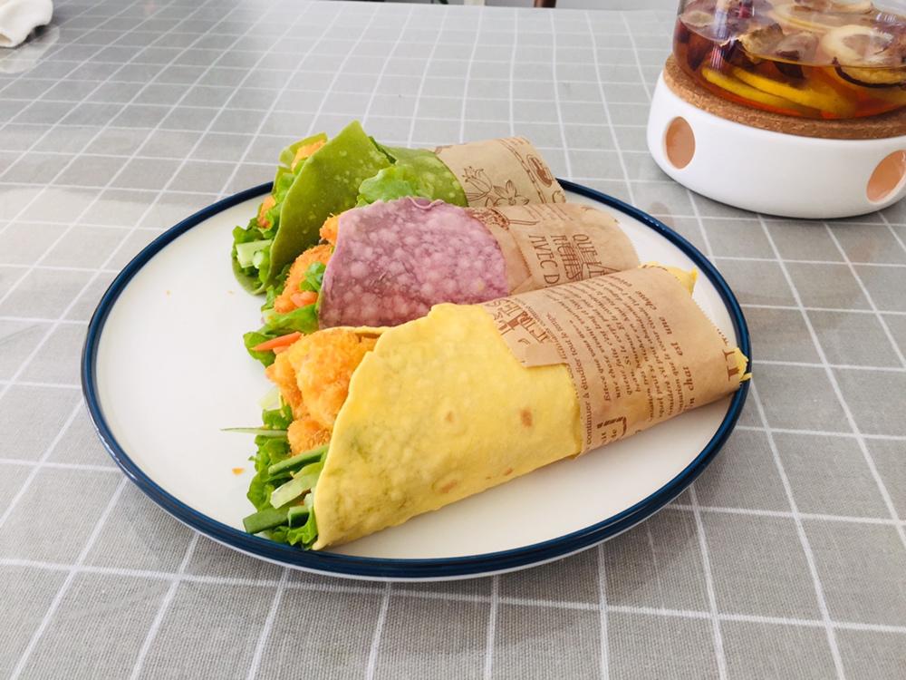 彩色墨西哥卷饼