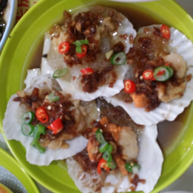 蒜蓉粉丝蒸扇贝