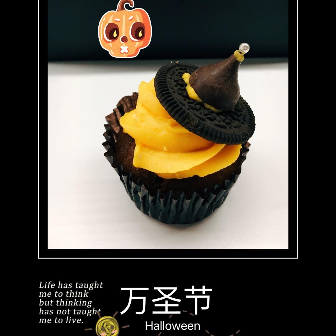 【万圣节】女巫帽子cupcake—美的T7-L382B智烤大师