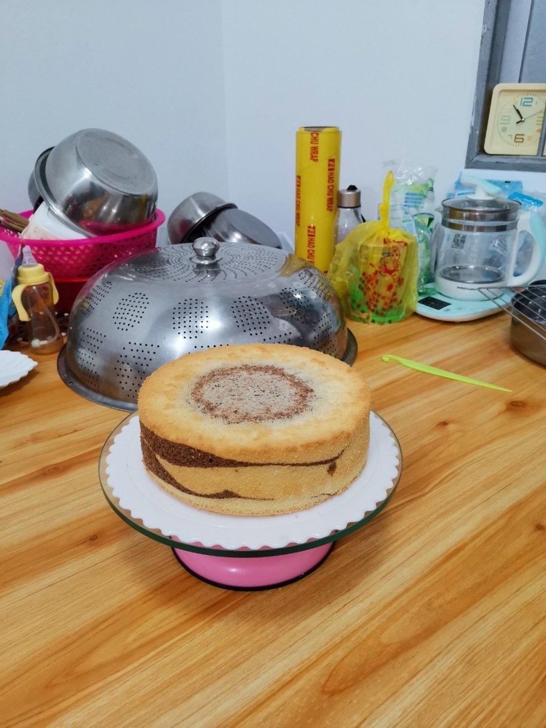 可可味——斑马纹戚风蛋糕