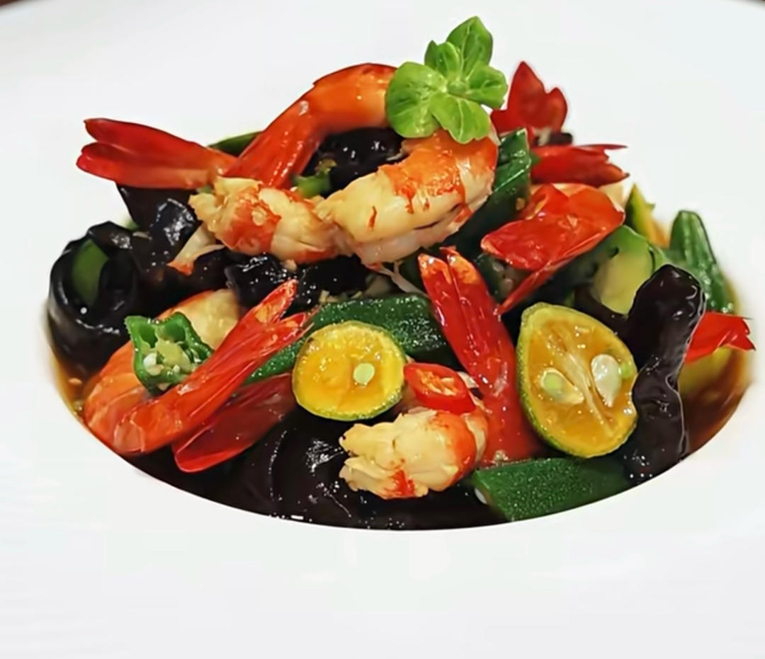 秋葵木耳芥末小青柠